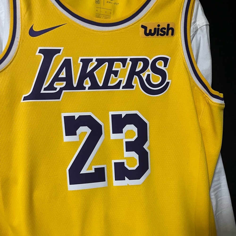 Nike Yellow Lakers Jersey